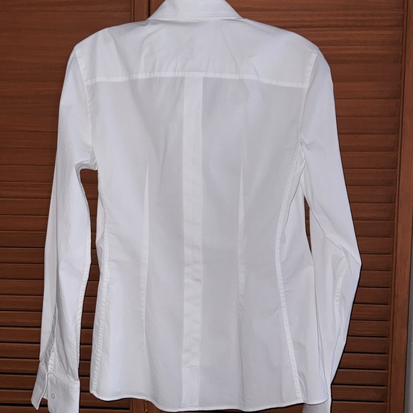 Dolce&Gabbana Poplin Classic-Fit Collared Shirt white Sz 44 (8) - Picture 7 of 7